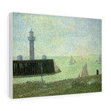 End of the Jetty, Honfleur - Georges Seurat Canvas
