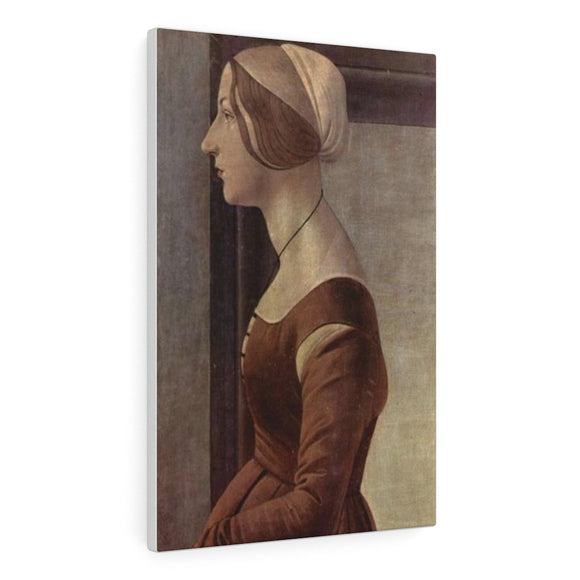 Portrait of a young woman - Sandro Botticelli Canvas