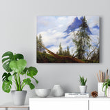 Mountain Peak with Drifting Clouds - Caspar David Friedrich Canvas