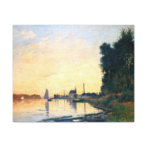 Argenteuil, Late Afternoon - Claude Monet Canvas Wall Art
