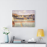 Port-en-Bessin, The Outer Harbor, Low Tide - Georges Seurat Canvas