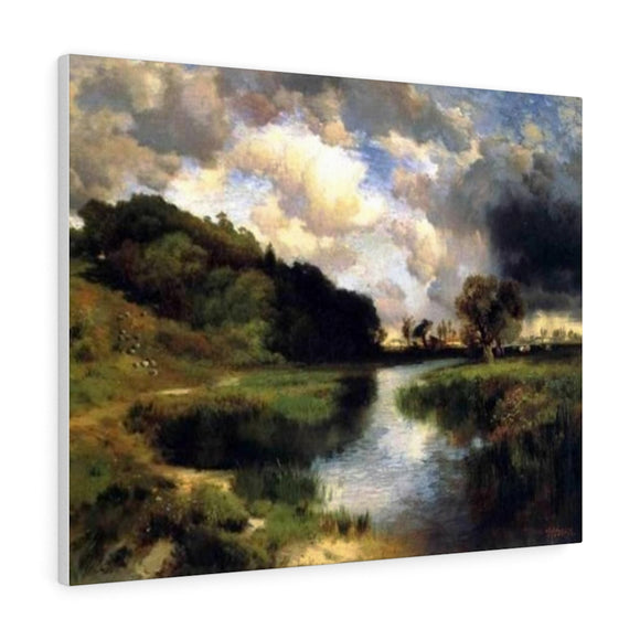 Cloudy Day At Amagansett - Thomas Moran Canvas