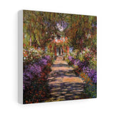 Pathway In Monets Garden At Giverny - Claude Monet Canvas