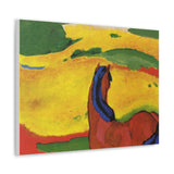 Horse in a landscape - Franz Marc Canvas Wall Art
