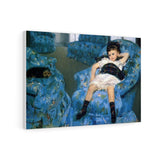 Little Girl in a Blue Armchair - Mary Cassatt Canvas