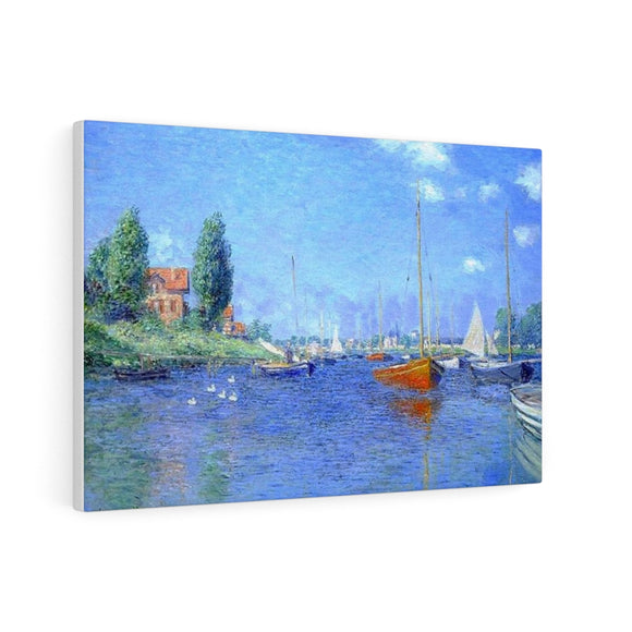Argenteuil (Red Boats) - Claude Monet Canvas