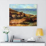 View of the normandy coast near wargemont - Pierre-Auguste Renoir Canvas