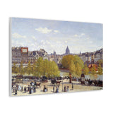 Wharf of Louvre, Paris - Claude Monet Canvas Wall Art