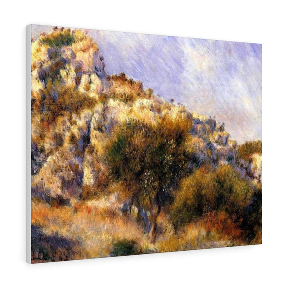 Rocks at l'Estaque - Pierre-Auguste Renoir Canvas