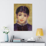 Smiling Young Girl - Pierre-Auguste Renoir Canvas
