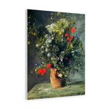 Flowers In A Vase - Pierre-Auguste Renoir Canvas