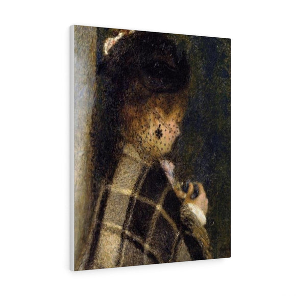Young Woman with a Veil - Pierre-Auguste Renoir Canvas
