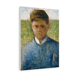 Young Peasant in Blue - Georges Seurat Canvas