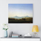 Bohemian Landscape with Mount Milleschauer - Caspar David Friedrich Canvas