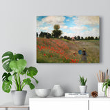 Wild Poppies, near Argenteuil - Claude Monet Canvas