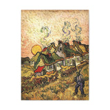 Thatched Cottages in the Sunshine Reminiscence of the North - Vincent van Gogh Canvas Wall Art