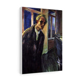 Self-portrait. The night wanderer - Edvard Munch Canvas