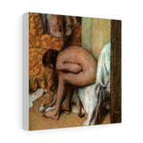 After the Bath (Woman wiping her left foot) - Edgar Degas Canvas