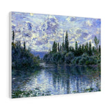 Arm of the Seine near Vetheuil - Claude Monet Canvas