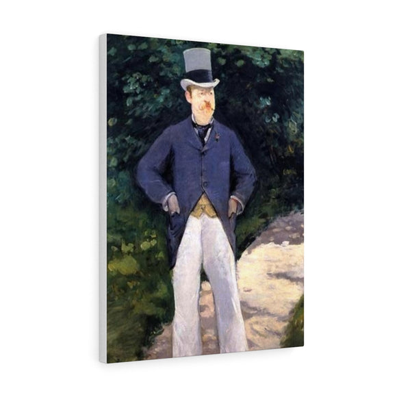 Portrait of Monsieur Brun - Edouard Manet Canvas