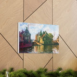 Zaandam, Canal - Claude Monet Canvas Wall Art