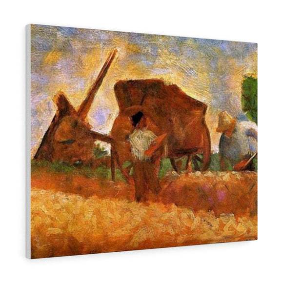 The Stone Breakers - Georges Seurat Canvas