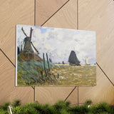 Windmill near Zaandam - Claude Monet Canvas Wall Art