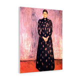 Portrait of Inger Munch - Edvard Munch Canvas