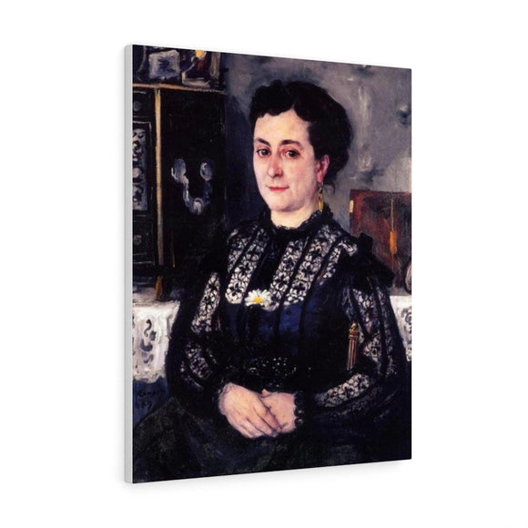 Woman in a Lace Blouse - Pierre-Auguste Renoir Canvas