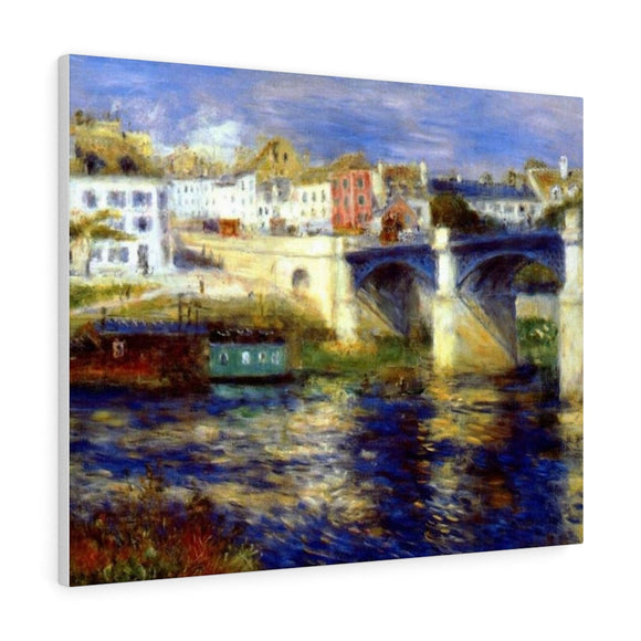The bridge at chatou - Pierre-Auguste Renoir Canvas