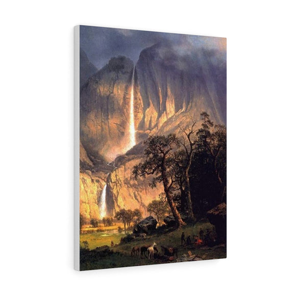 Cho-looke, the Yosemite Fall - Albert Bierstadt Canvas