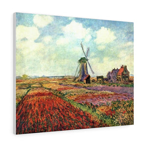 Field Of Tulips In Holland - Claude Monet Canvas