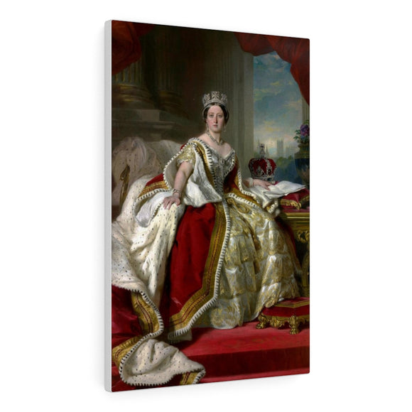 Portrait of Queen Victoria - Franz Xaver Winterhalter Canvas