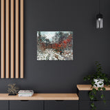 Path through the Forest, Snow Effect - Claude Monet Canvas Wall Art