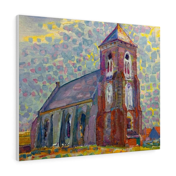 Church in Zoutelande - Piet Mondrian Canvas