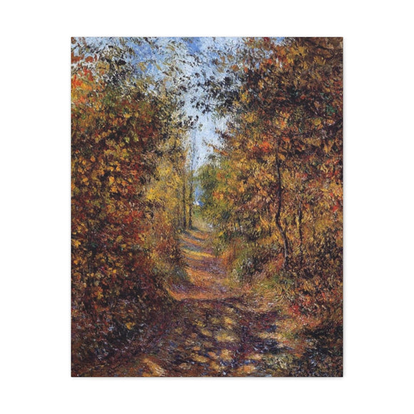 A Path in the Woods, Pontoise - Camille Pissarro Canvas Wall Art