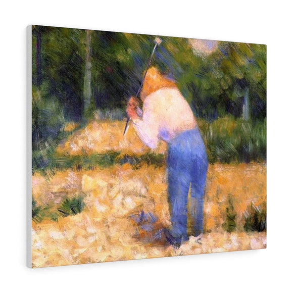 The Stone Breaker - Georges Seurat Canvas