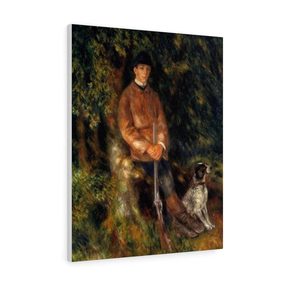 Alfred Berard and His Dog - Pierre-Auguste Renoir Canvas