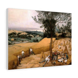 The Harvesters (July–August) - Pieter Bruegel the Elder Canvas