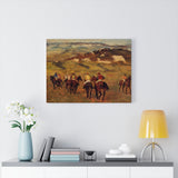Racehorses - Edgar Degas Canvas