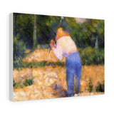 The Stone Breaker - Georges Seurat Canvas