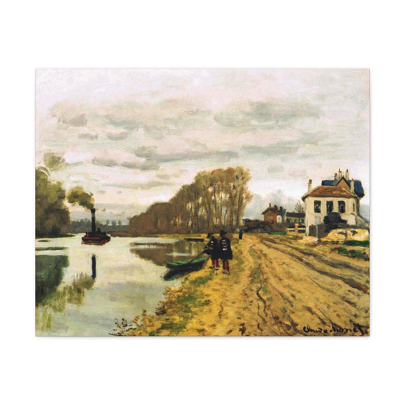 Infantry Guards Wandering along the River - Claude Monet Canvas Wall Art