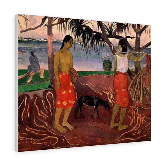 I Rara Te Oviri (Beneath The Pandanus Tree) - Paul Gauguin Canvas