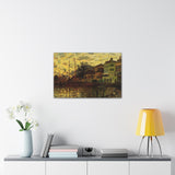Zaandam, The Dike, Evening - Claude Monet Canvas Wall Art