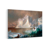 The Icebergs - Frederic Edwin Church Canvas