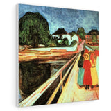 Girls on a Bridge - Edvard Munch Canvas