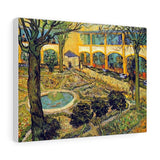 The Courtyard of the Hospital in Arles - Vincent van Gogh Canvas
