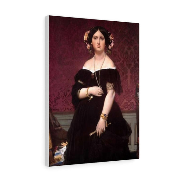 Portrait of Madame Moitessier Standing - Jean Auguste Dominique Ingres