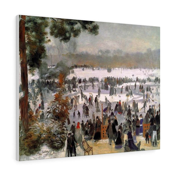 Skaters in the Bois de Boulogne - Pierre-Auguste Renoir Canvas