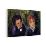 Young Man and Young Woman - Pierre-Auguste Renoir Canvas